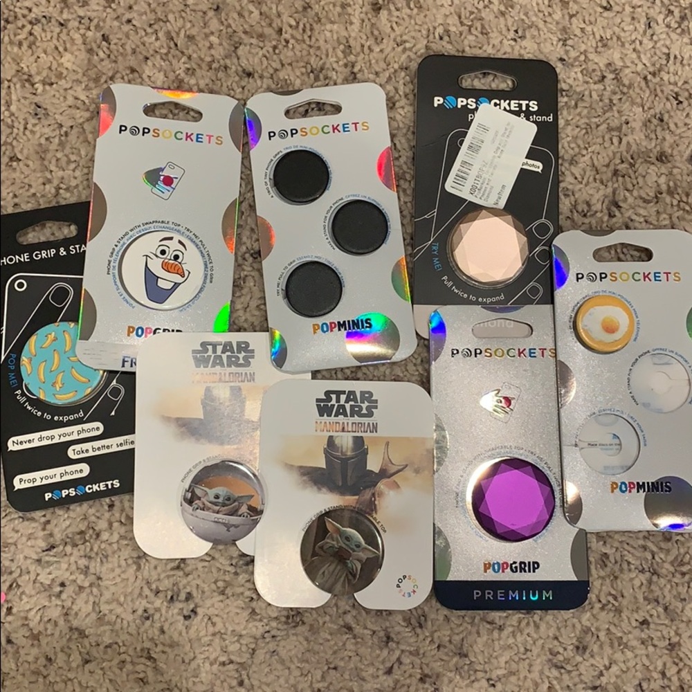 Lot of 10 pop sockets